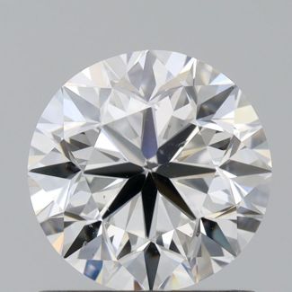 0.92 Carat Round H VS2 VG EX GIA Natural Diamond