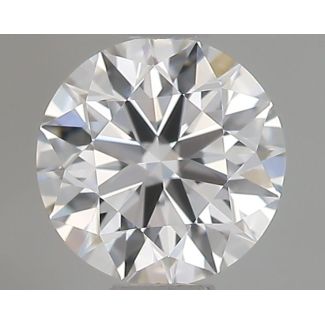 0.6 Carat Round F VVS1 EX GIA Natural Diamond