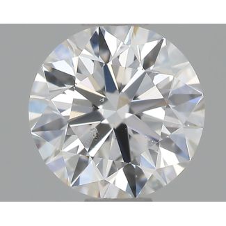 0.7 Carat Round F SI1 EX GIA Natural Diamond