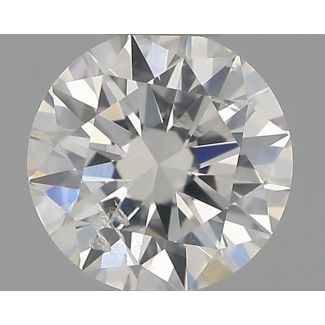 0.31 Carat Round F SI2 EX IGI Natural Diamond