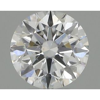 0.36 Carat Round F SI2 EX GIA Natural Diamond