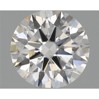 0.70 Carat Round F SI1 EX GIA Natural Diamond