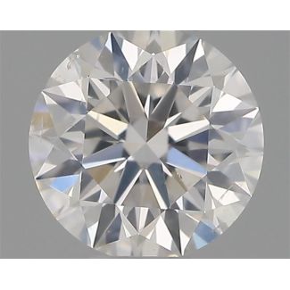 0.32 Carat Round F SI1 VG EX GIA Natural Diamond