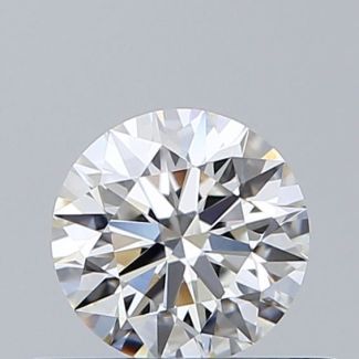 0.44 Carat Round G VVS2 EX VG GIA Natural Diamond