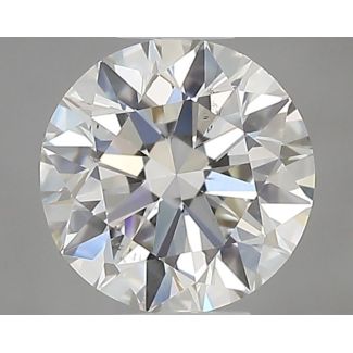 0.5 Carat Round H VS2 EX GIA Natural Diamond