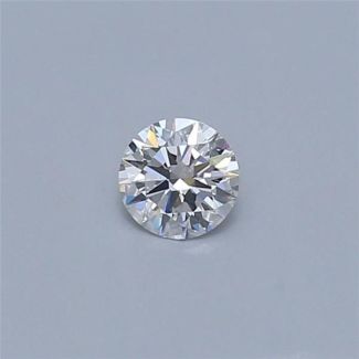 0.34 Carat Round E VVS1 VG EX GIA Natural Diamond