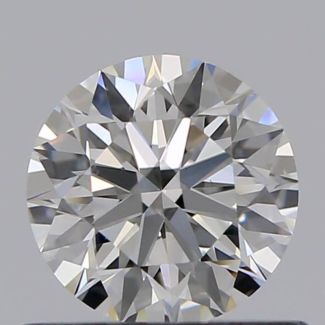 0.51 Carat Round F VS1 EX GIA Natural Diamond