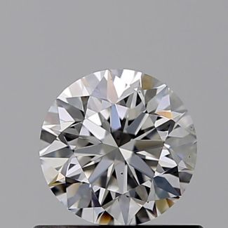 0.52 Carat Round E VS2 VG EX GIA Natural Diamond