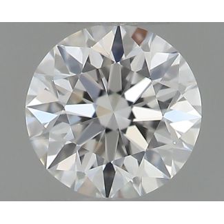 0.18 Carat Round E VVS1 EX GIA Natural Diamond