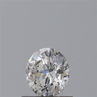 0.54 Carat Round I VVS1 EX GIA Natural Diamond