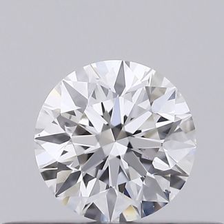 0.27 Carat Round D VS2 EX GIA Natural Diamond