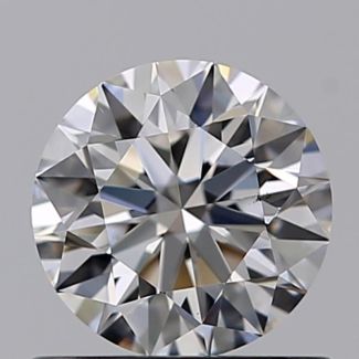 0.63 Carat Round F VS2 EX GIA Natural Diamond