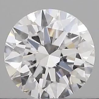 0.40 Carat Round D VS2 EX GIA Natural Diamond