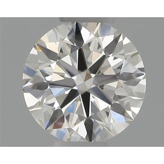 0.32 Carat Round H SI1 EX GIA Natural Diamond