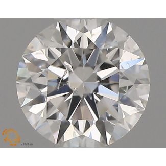 0.41 Carat Round G SI2 EX GIA Natural Diamond