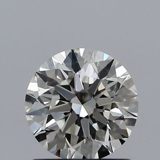 0.90 Carat Round J VVS1 EX GIA Natural Diamond