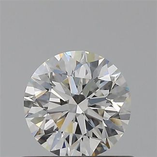 0.52 Carat Round H VVS1 EX GIA Natural Diamond