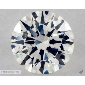 0.5 Carat Round H SI1 EX VG GIA Natural Diamond