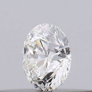 0.18 Carat Round H SI1 EX VG GIA Natural Diamond