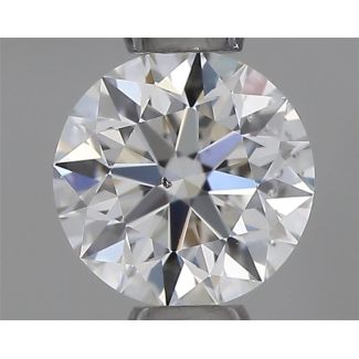 0.35 Carat Round G SI1 EX GIA Natural Diamond