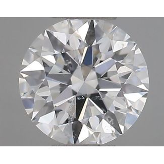 0.51 Carat Round E SI2 EX GIA Natural Diamond