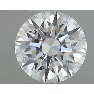 0.40 Carat Round F VVS2 EX GIA Natural Diamond