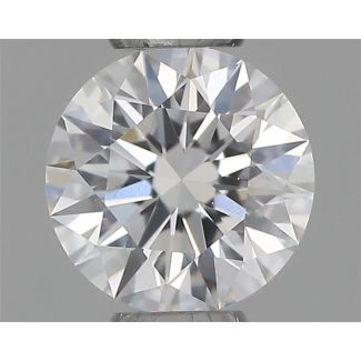 0.21 Carat Round D VVS2 EX VG GIA Natural Diamond