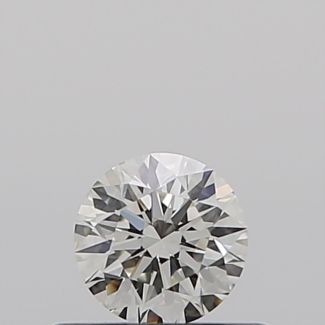 0.32 Carat Round I VVS2 EX GIA Natural Diamond