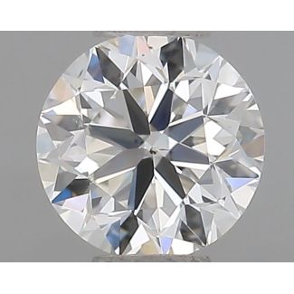 0.51 Carat Round G VS2 VG EX GIA Natural Diamond