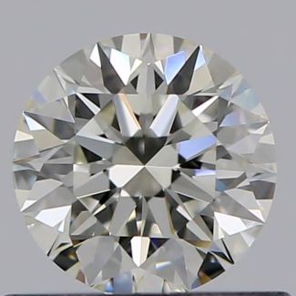 0.50 Carat Round J VVS1 EX GIA Natural Diamond