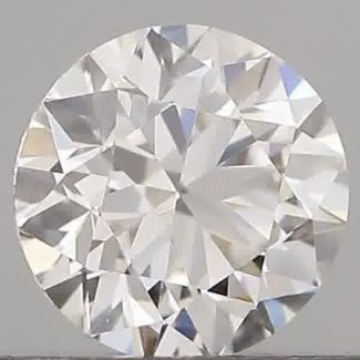 0.40 Carat Round F VVS2 VG GIA Natural Diamond