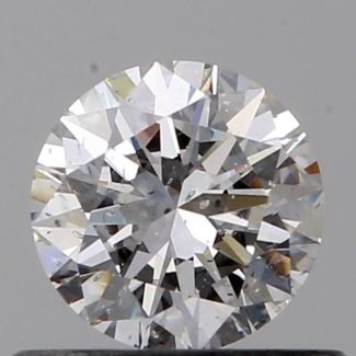 0.46 Carat Round D SI2 VG GIA Natural Diamond