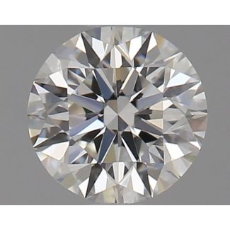 0.51 Carat Round H VVS1 EX GD GIA Natural Diamond