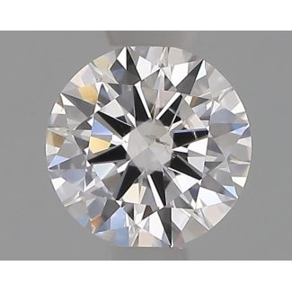 0.40 Carat Round D SI2 EX VG GIA Natural Diamond