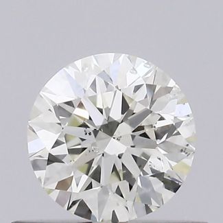 0.4 Carat Round H SI1 EX GIA Natural Diamond