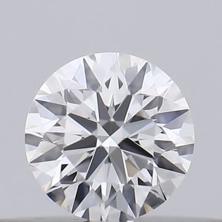 0.19 Carat Round D VVS2 EX GIA Natural Diamond