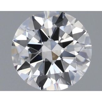 0.5 Carat Round I VVS2 EX GIA Natural Diamond