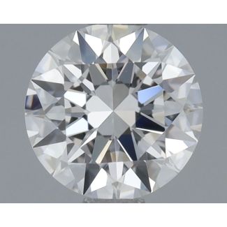 0.53 Carat Round D VVS1 EX GIA Natural Diamond