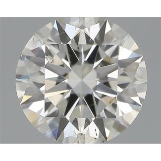 0.41 Carat Round H SI1 EX IGI Natural Diamond