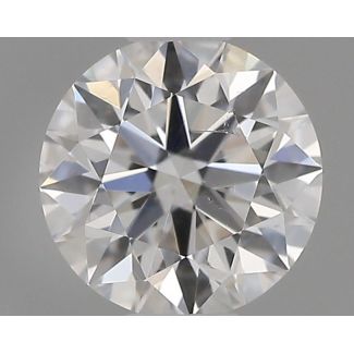 0.35 Carat Round E SI1 EX GIA Natural Diamond