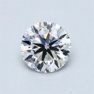 0.70 Carat Round F VS1 VG EX GIA Natural Diamond