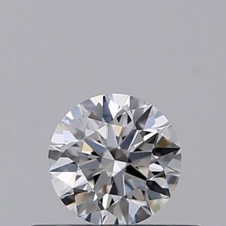 0.30 Carat Round D VVS2 EX GIA Natural Diamond