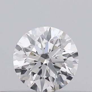 0.22 Carat Round G VVS2 EX GIA Natural Diamond