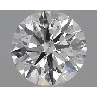 0.5 Carat Round F SI1 GD GIA Natural Diamond