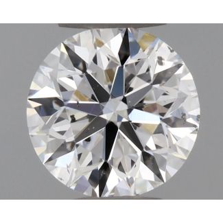 0.4 Carat Round D SI2 EX VG GIA Natural Diamond