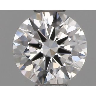 0.35 Carat Round E SI1 EX GIA Natural Diamond