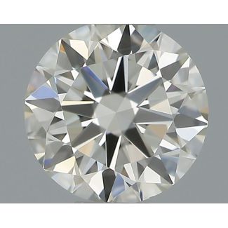 0.41 Carat Round H VVS1 EX IGI Natural Diamond