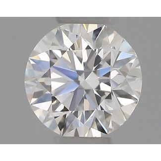 0.23 Carat Round F VVS2 EX GIA Natural Diamond