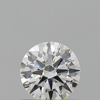 0.52 Carat Round H VS2 EX GIA Natural Diamond