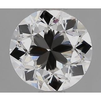 0.90 Carat Round F VVS2 GD VG GIA Natural Diamond